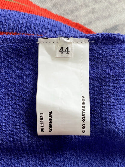 Kiko Kostadinov Purple Knit Vest with Color Blocks