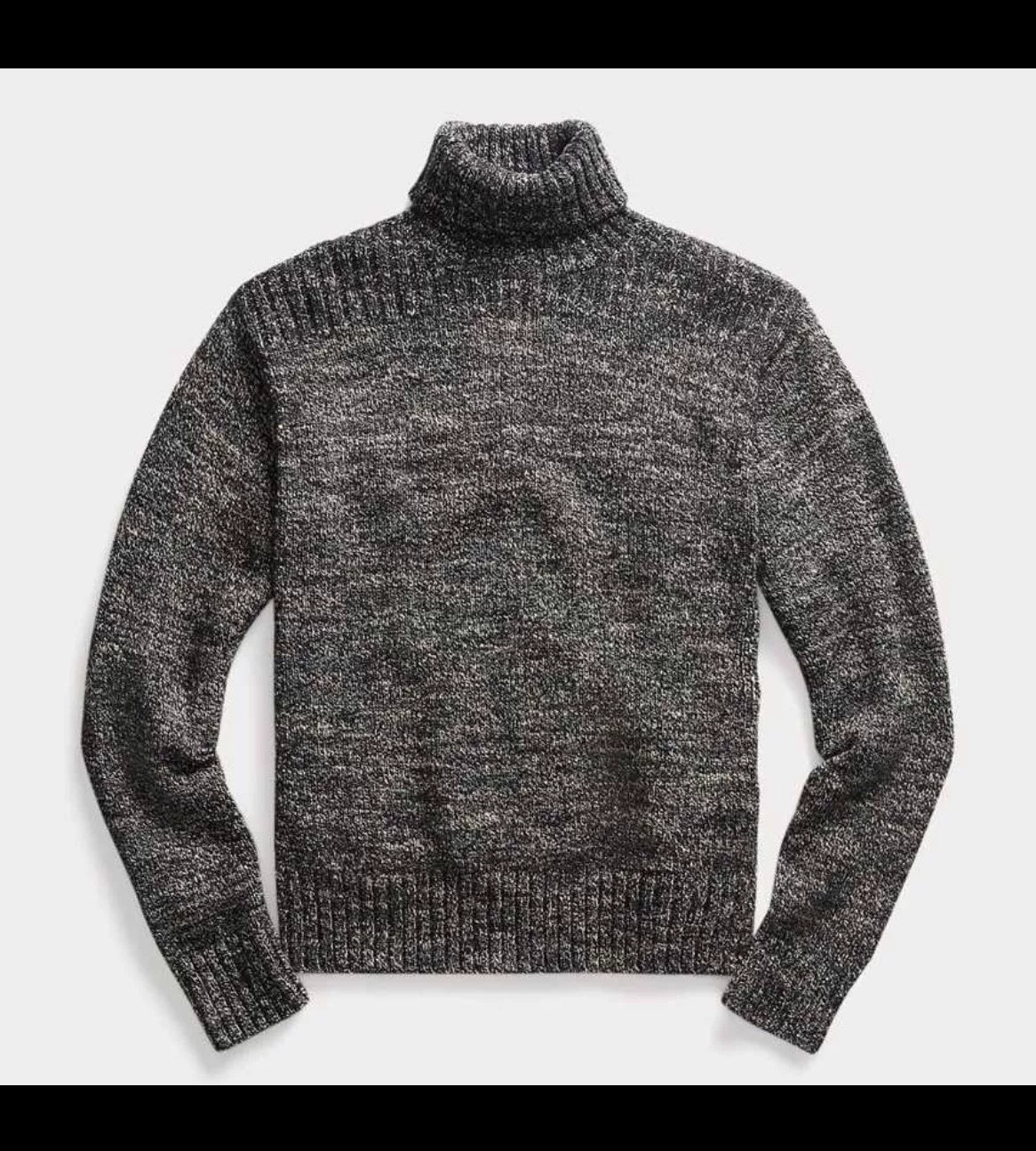 stylish high-neck knit sweater from RRL