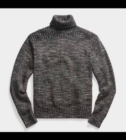 stylish high-neck knit sweater from RRL