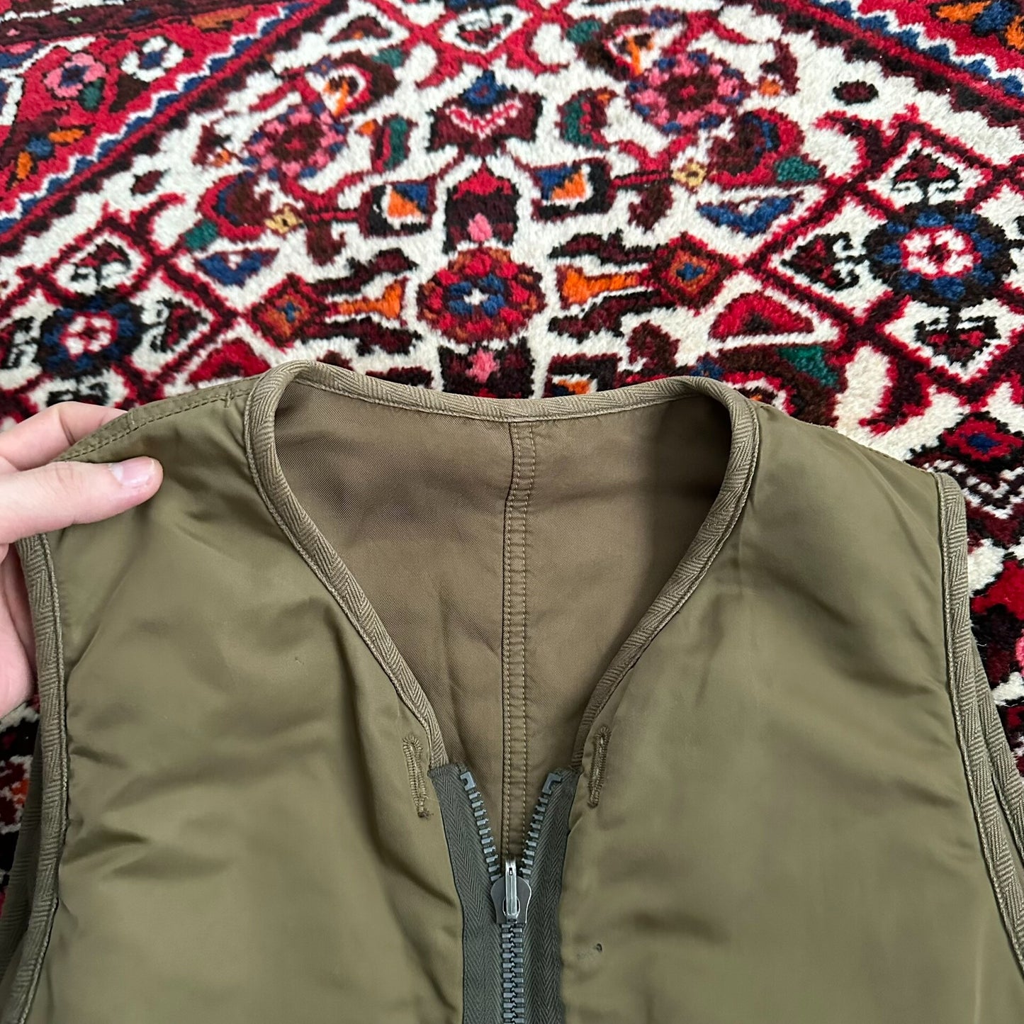 visvim iris liner vest in nylon