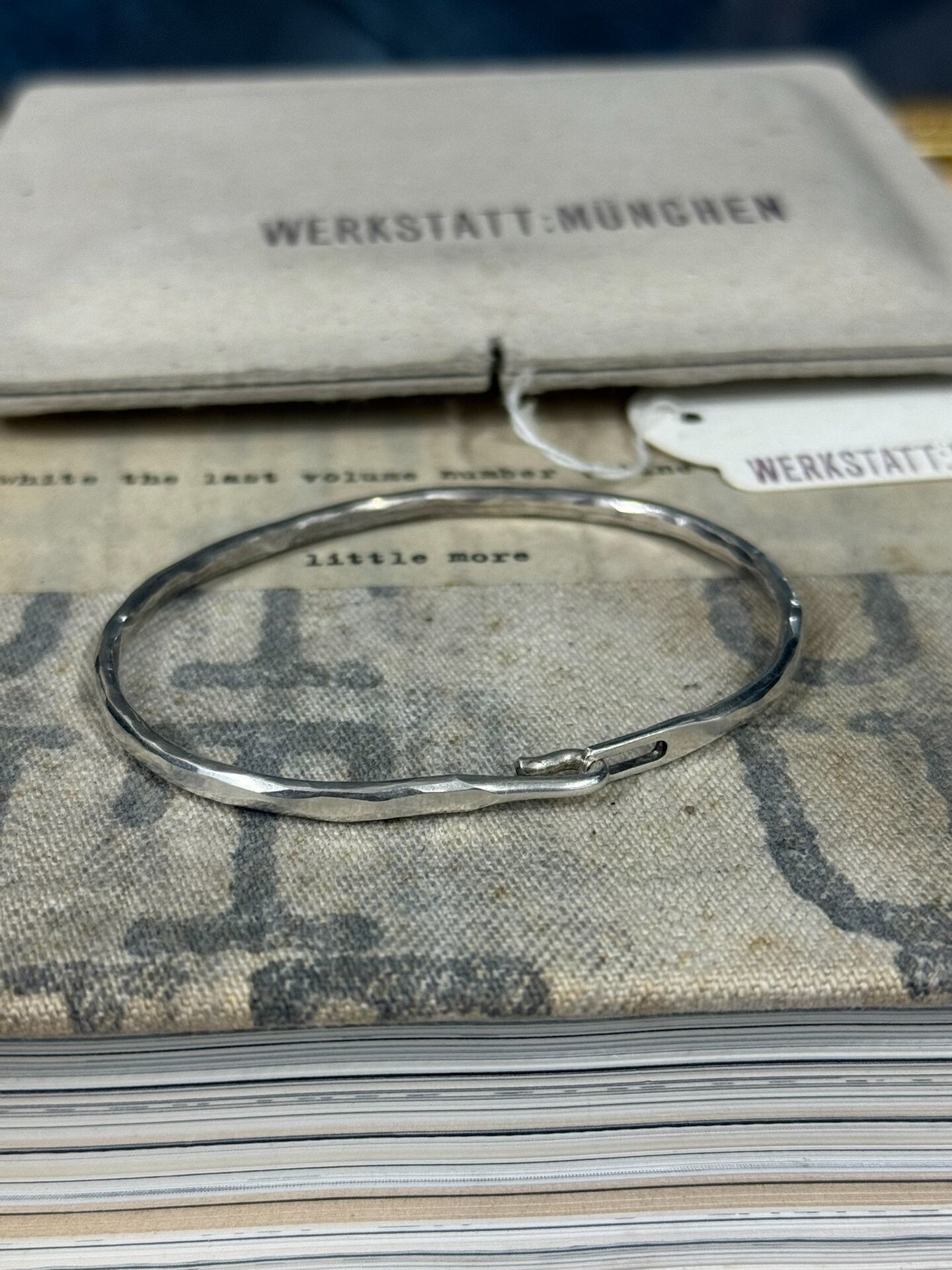 Werkstatt Munchen Silver Bangle Bracelet S Size