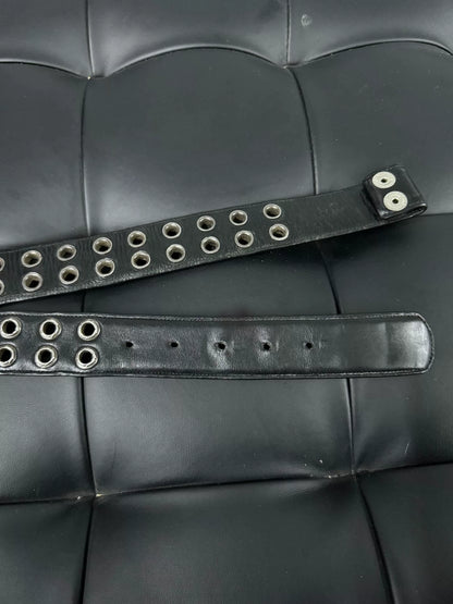 Chrome Hearts Punctured Belt with Silver Studs