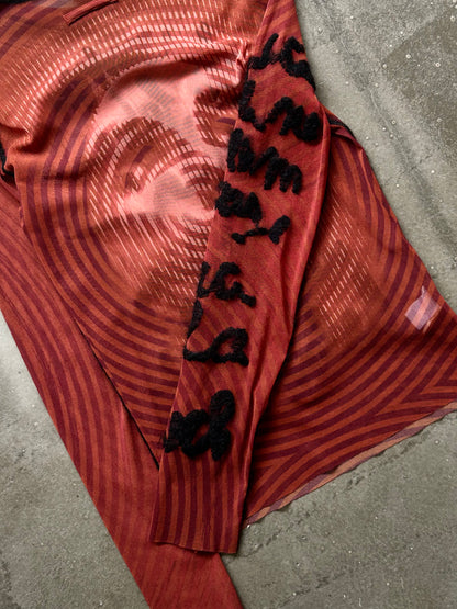 Jean Paul Gaultier Sheer Long Sleeve Top