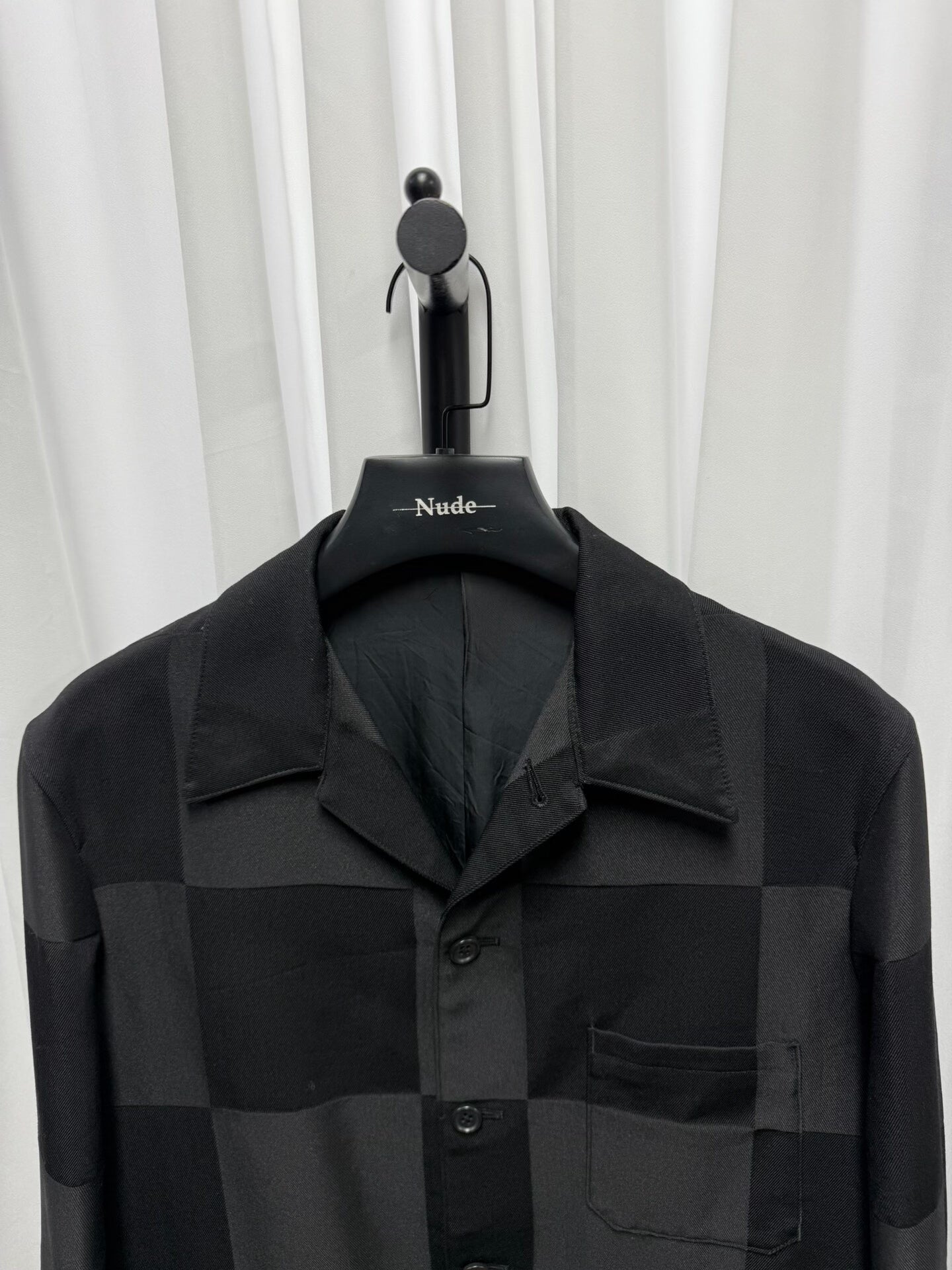 Yohji Yamamoto Plaid Wool Jacket