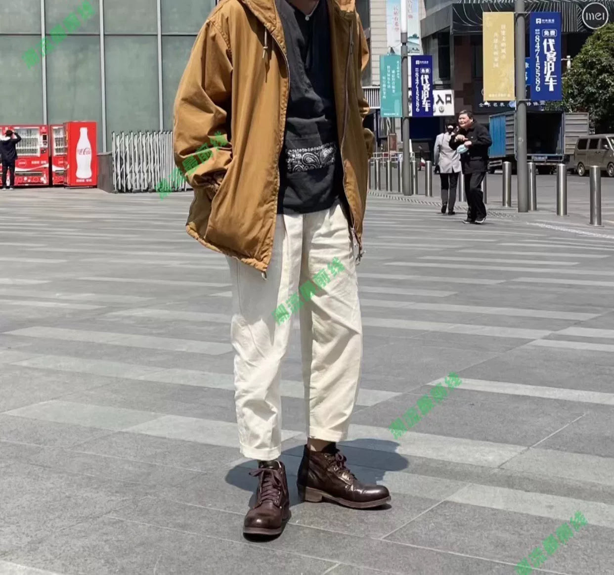 visvim brigadier boots in dark brown