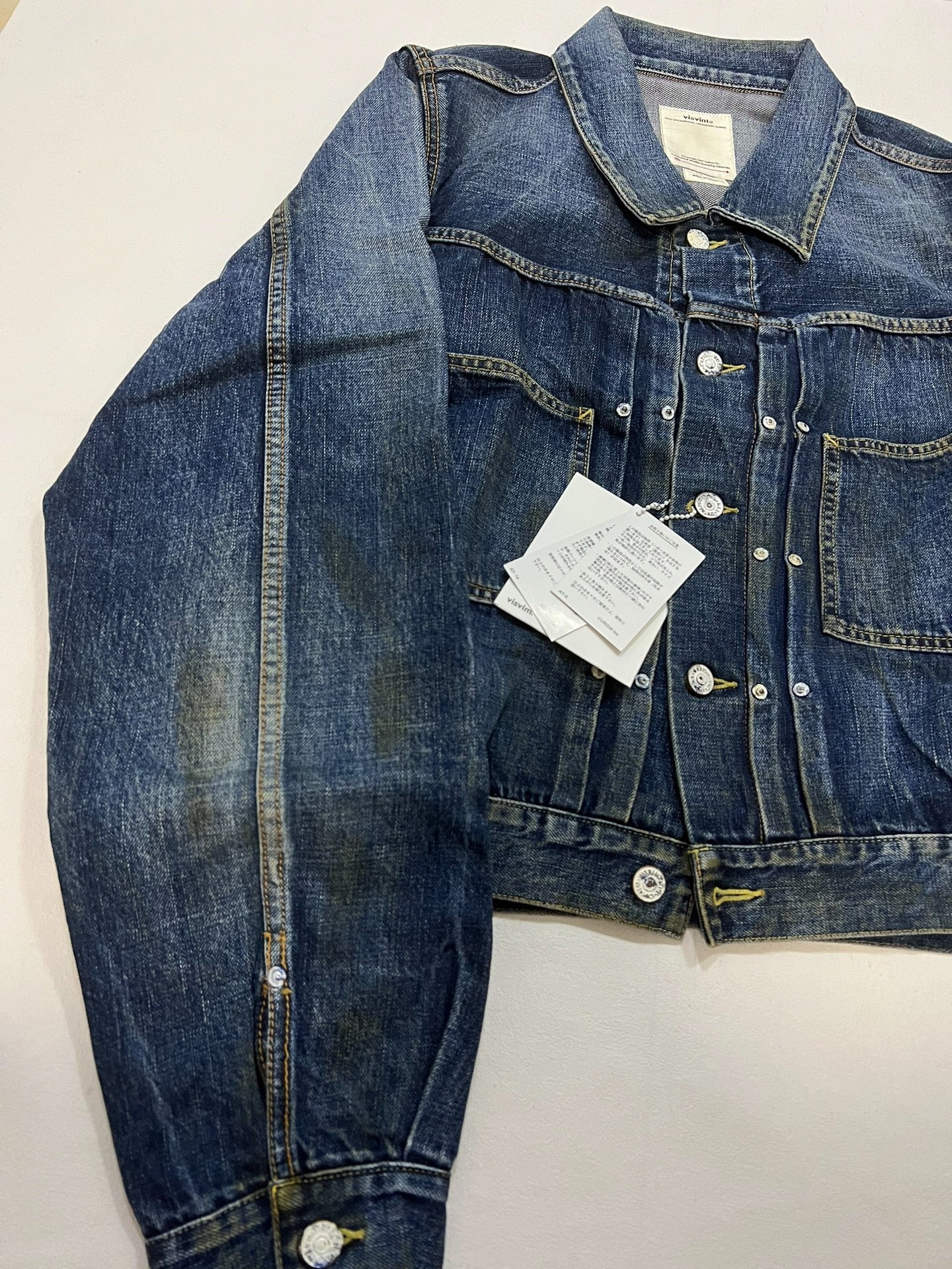 visvim SS Shorty Chore Dry Denim Jacket