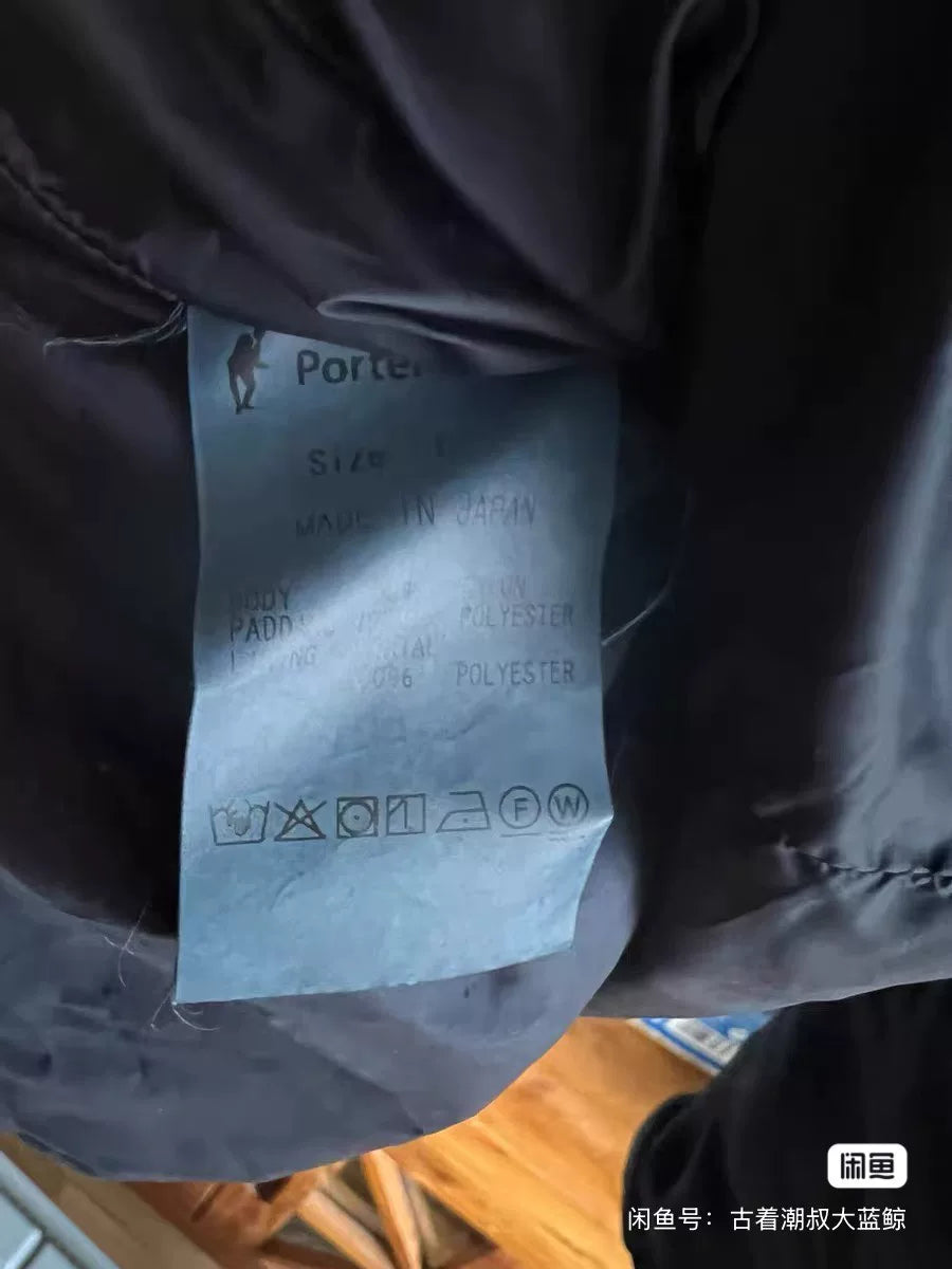 porter classic blue dye double-breasted coat