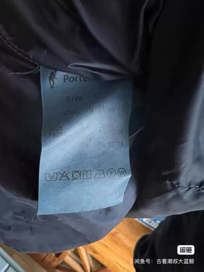 porter classic blue dye double-breasted coat