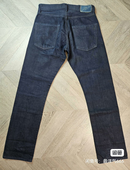 visvim indigo double dye denim pants
