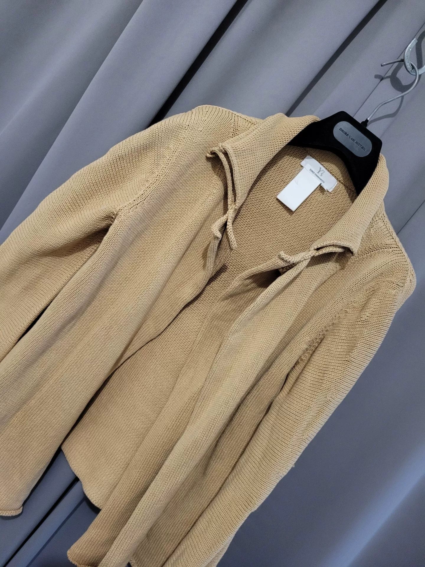 Yohji Yamamoto Fake Double Layer Knit Coat