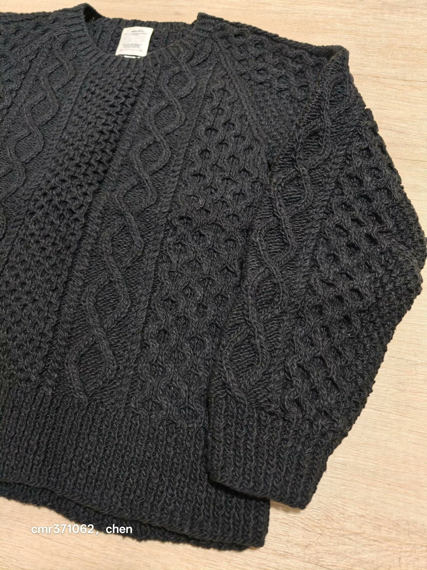 VISVIM 19AW GALWAY CREW HAND-KNIT