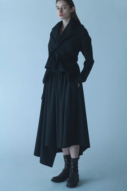Yohji Yamamoto 24AW Asymmetric Wool Jacket