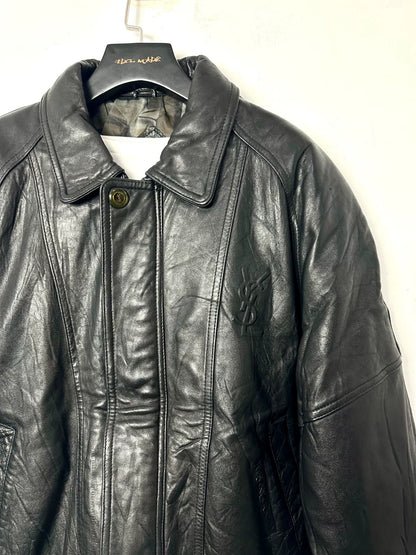 Vintage 90s Yves Saint Laurent Leather Jacket