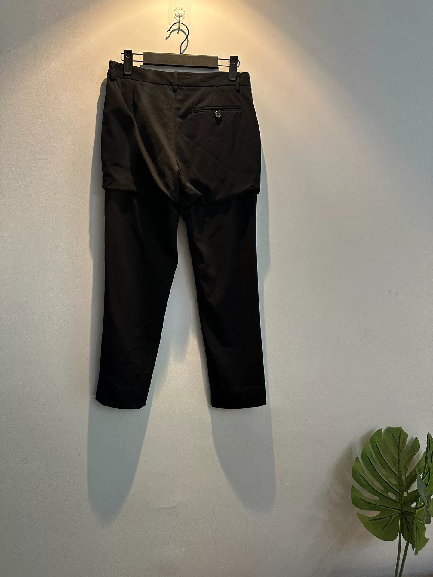 maison martin margiela black tailored pants