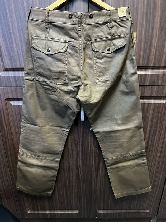 RRL Oil Wax Military Long Pants Denim Jeans