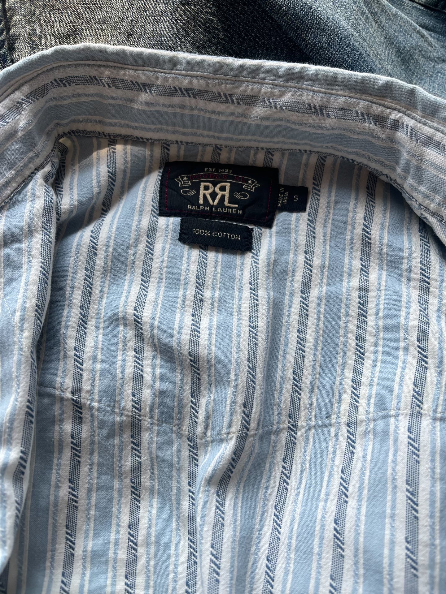 RRL Double RL Striped Western Shirt