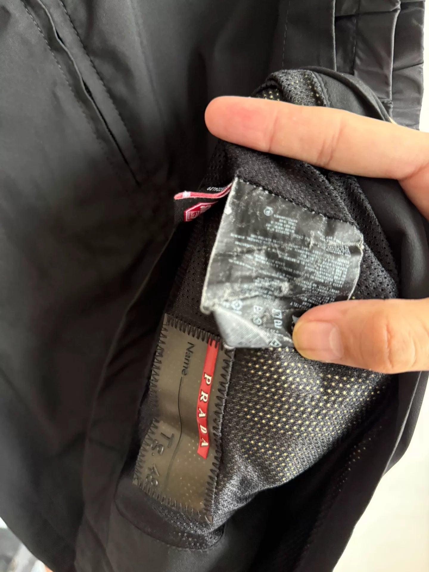 Prada Nylon Vest with Red Label