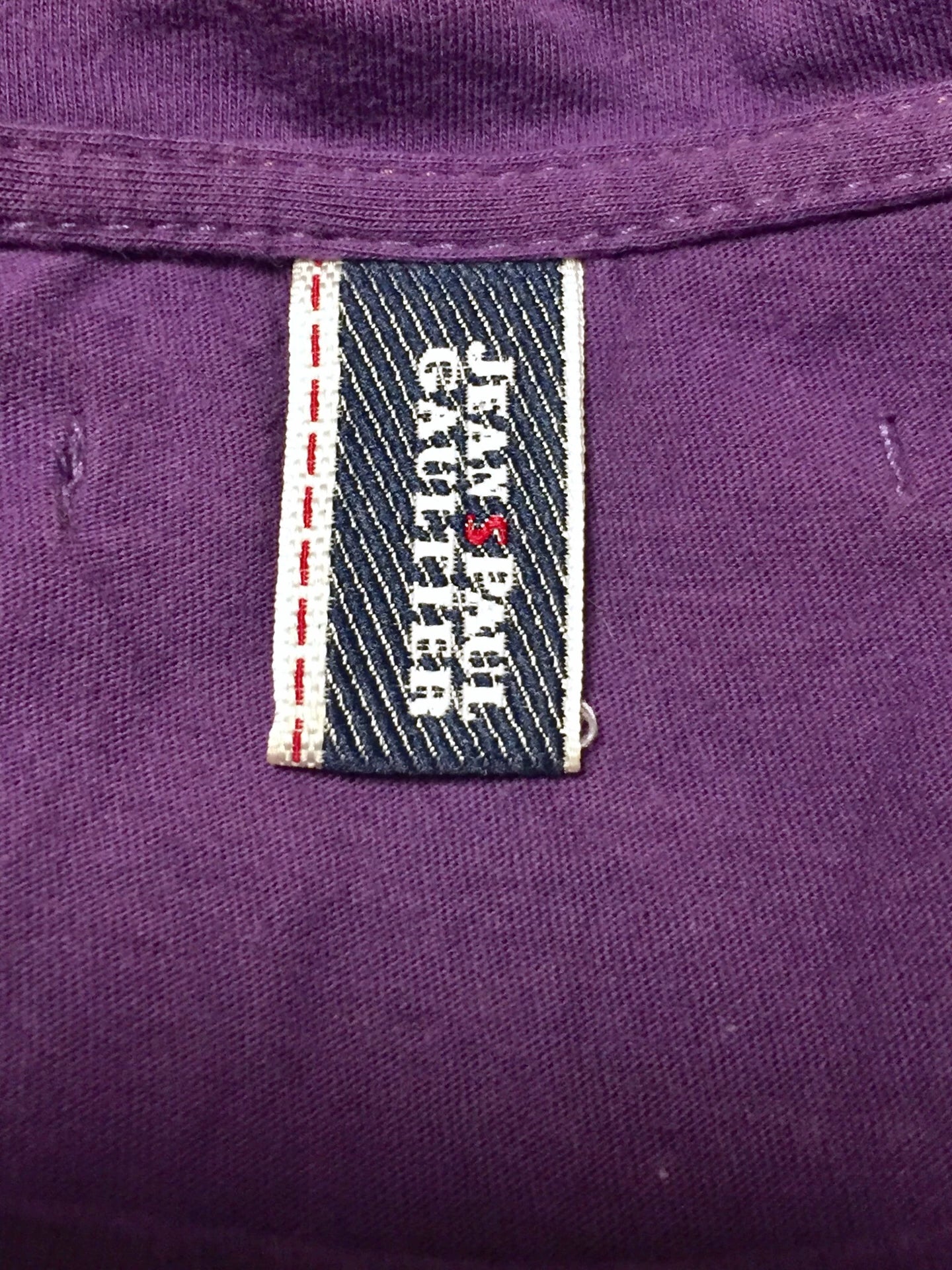 Jean Paul Gaultier Purple Denim Patch T-shirt