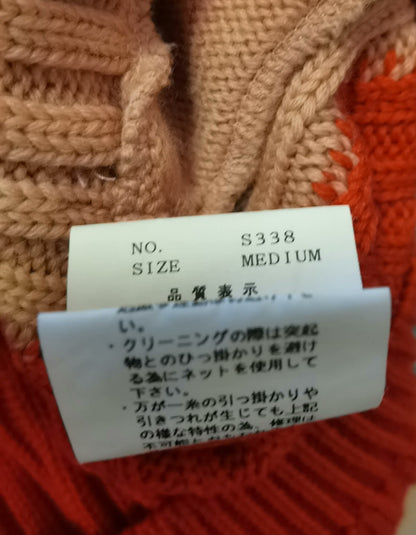 undercover zip knitted cardigan sweater