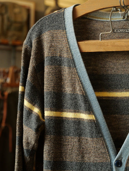Kapital Three-Pocket Striped Cardigan