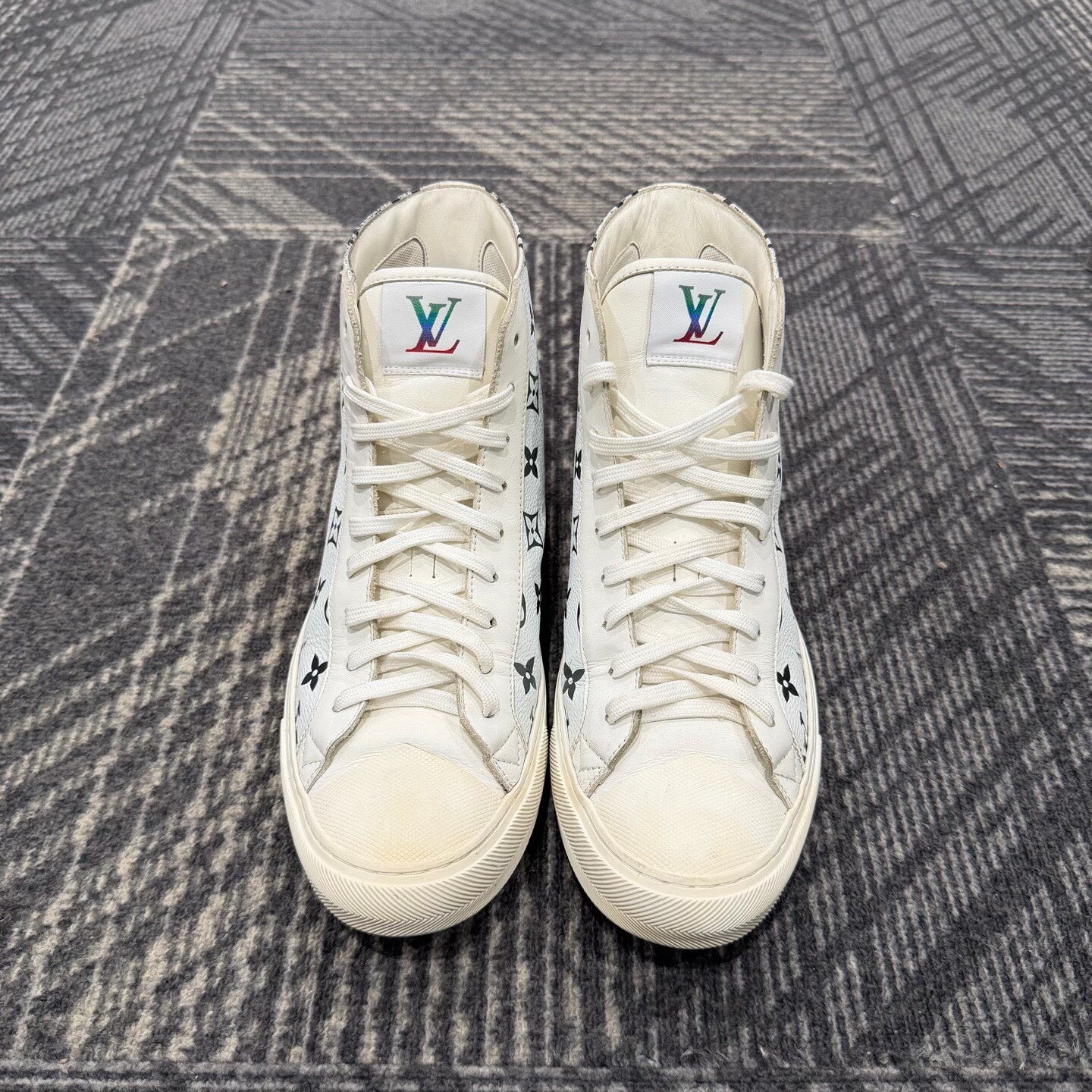 Louis Vuitton Monogram High-Top Sneakers