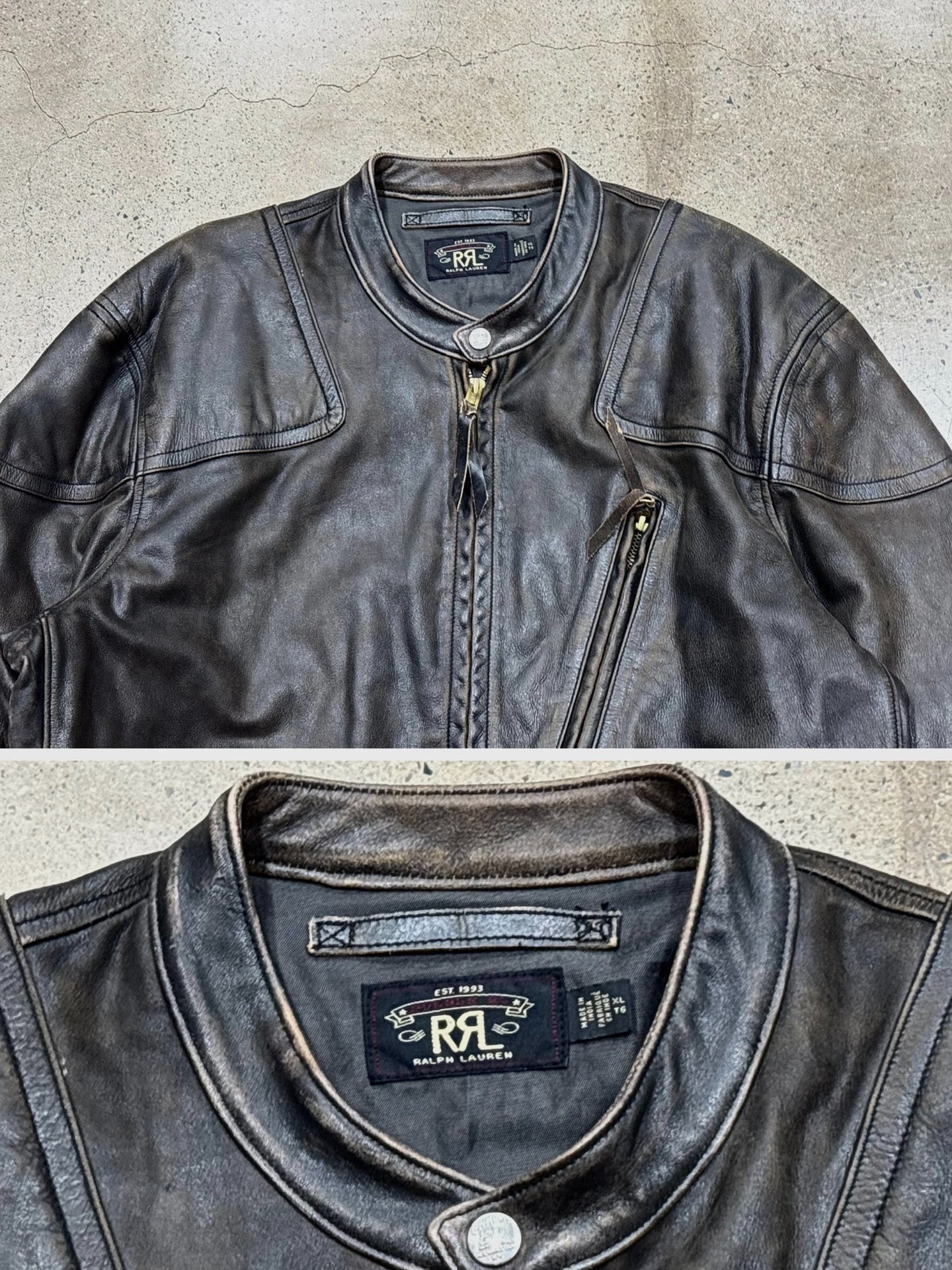Ralph Lauren RRL Motorcycle Leather Jacket