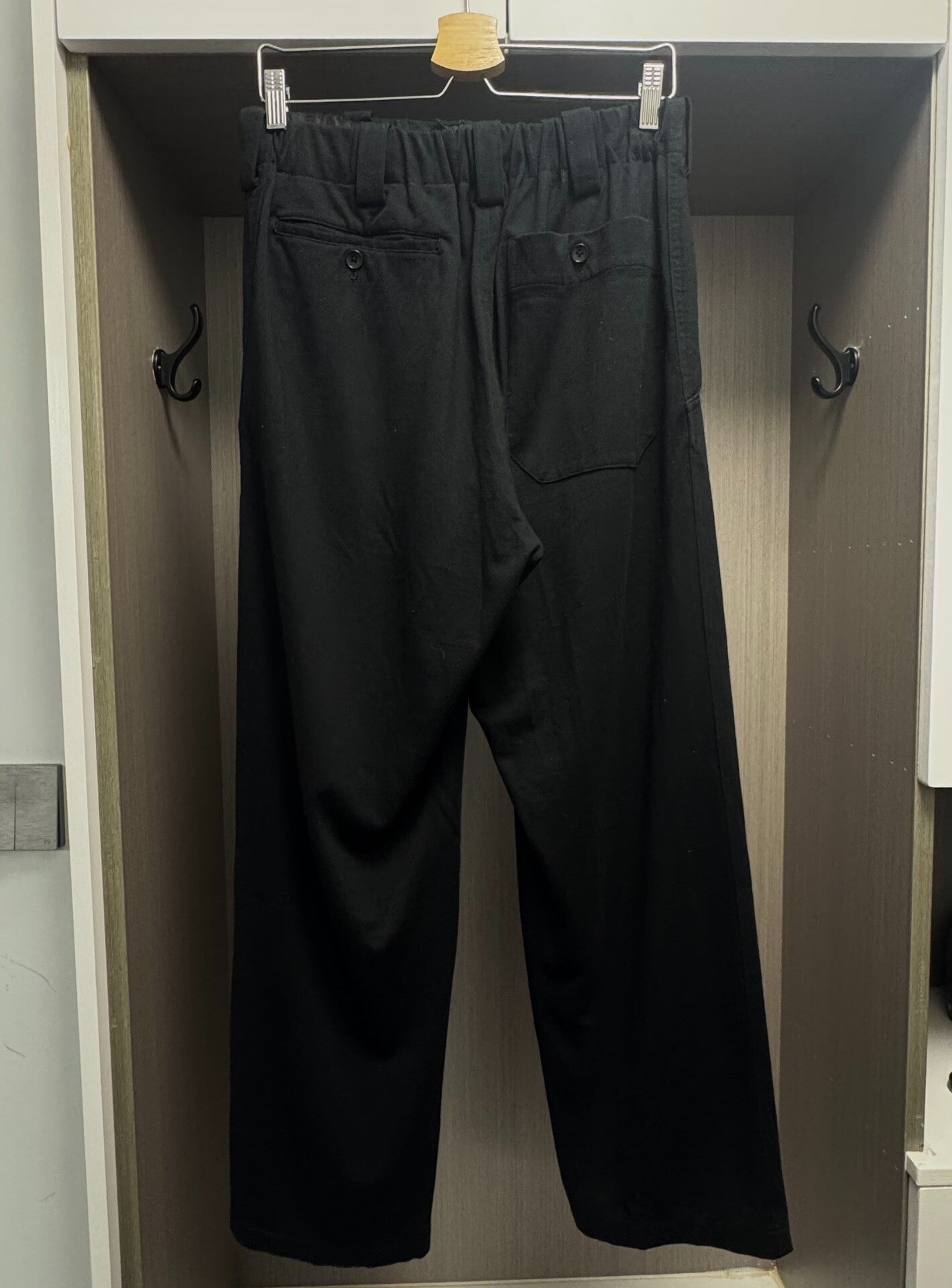 Yohji Yamamoto Silk Pleated Wide Pants