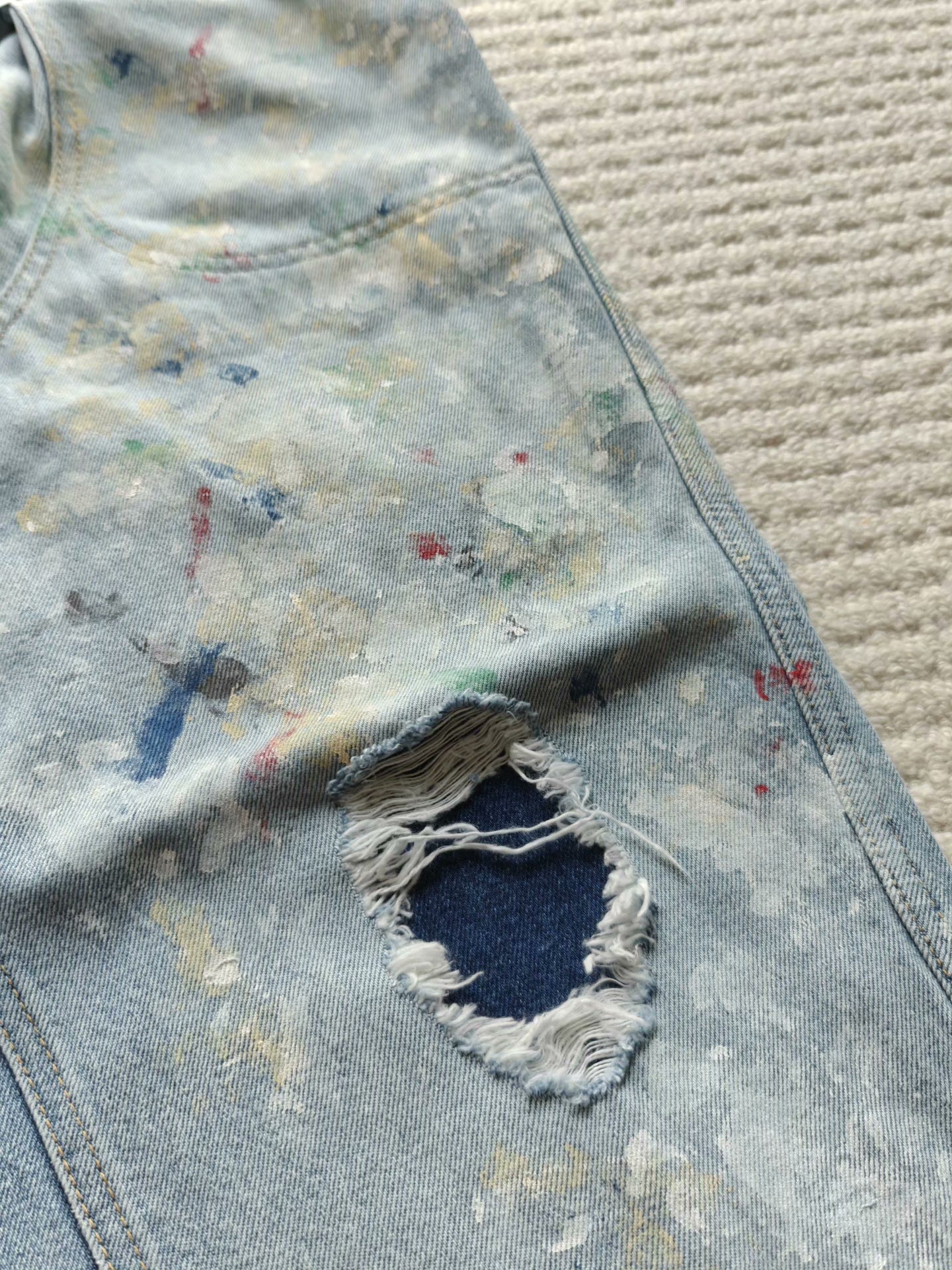 HERILL Light Blue Denim Painter Pant