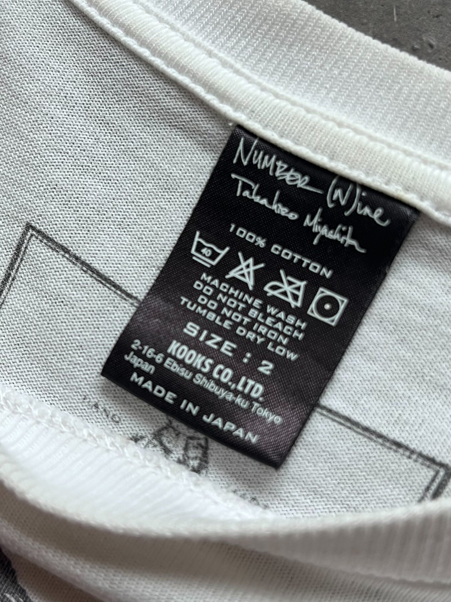 number nine graphic tee shirt