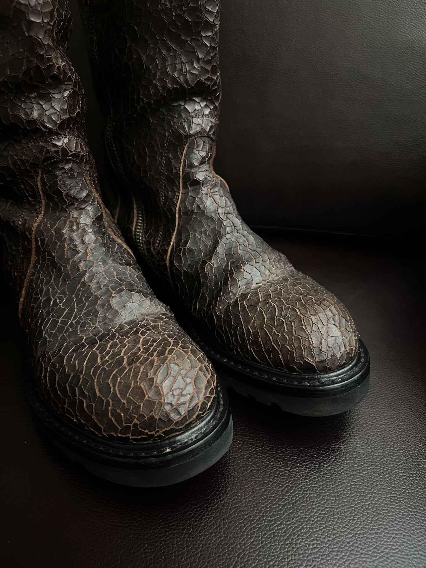 Rick Owens High-Top Military Boots