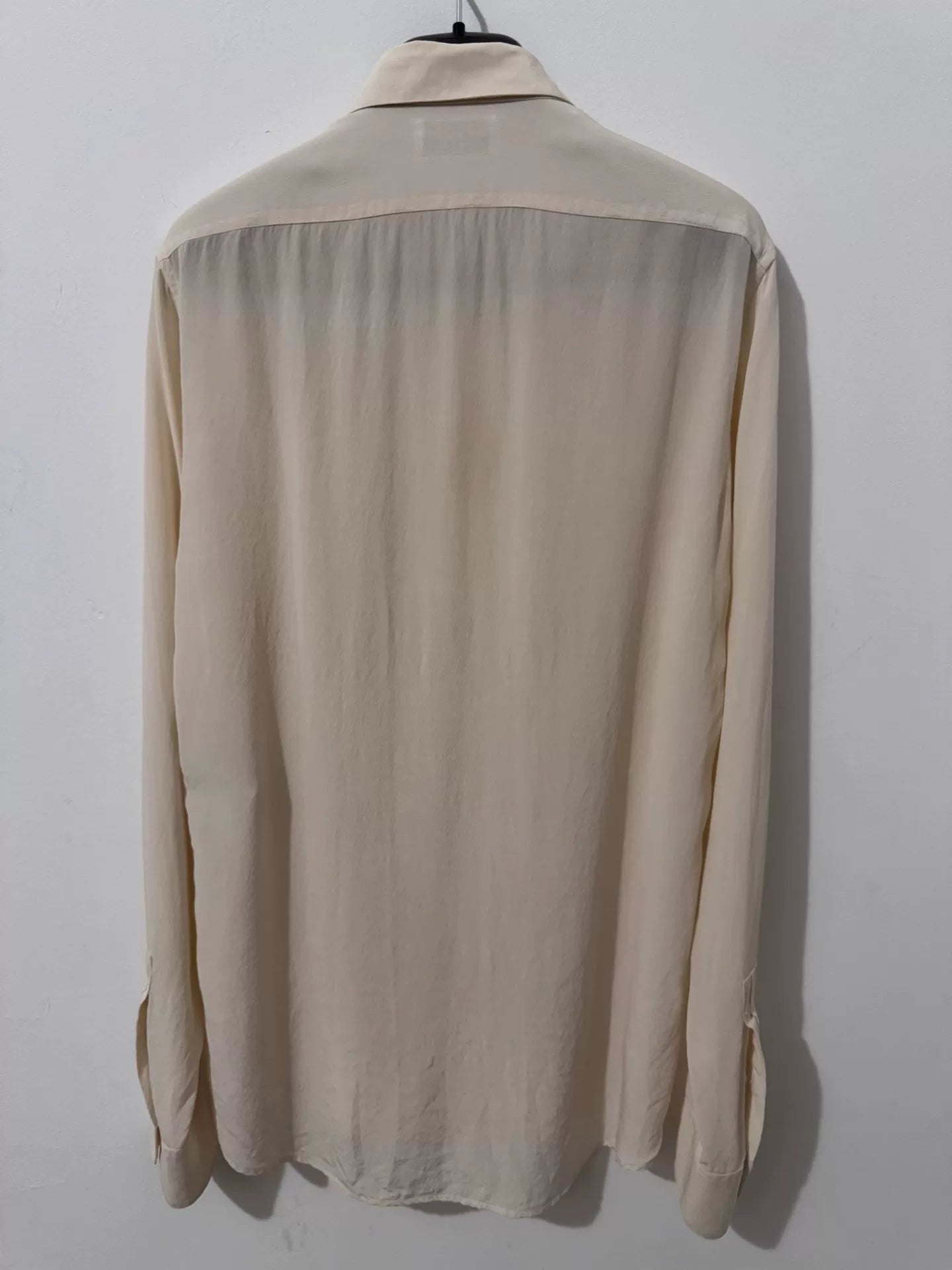 Saint Laurent Beige Silk Classic Shirt