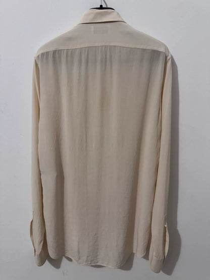 Saint Laurent Beige Silk Classic Shirt