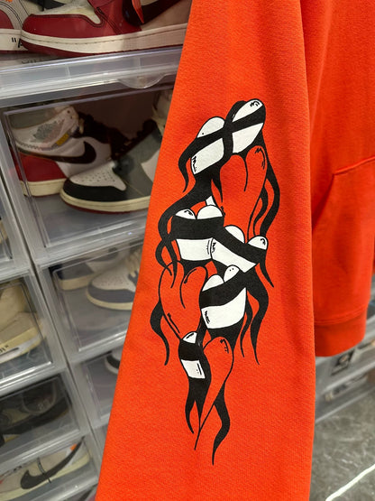 Chrome Hearts Mattyboy Orange Graffiti Hoodie