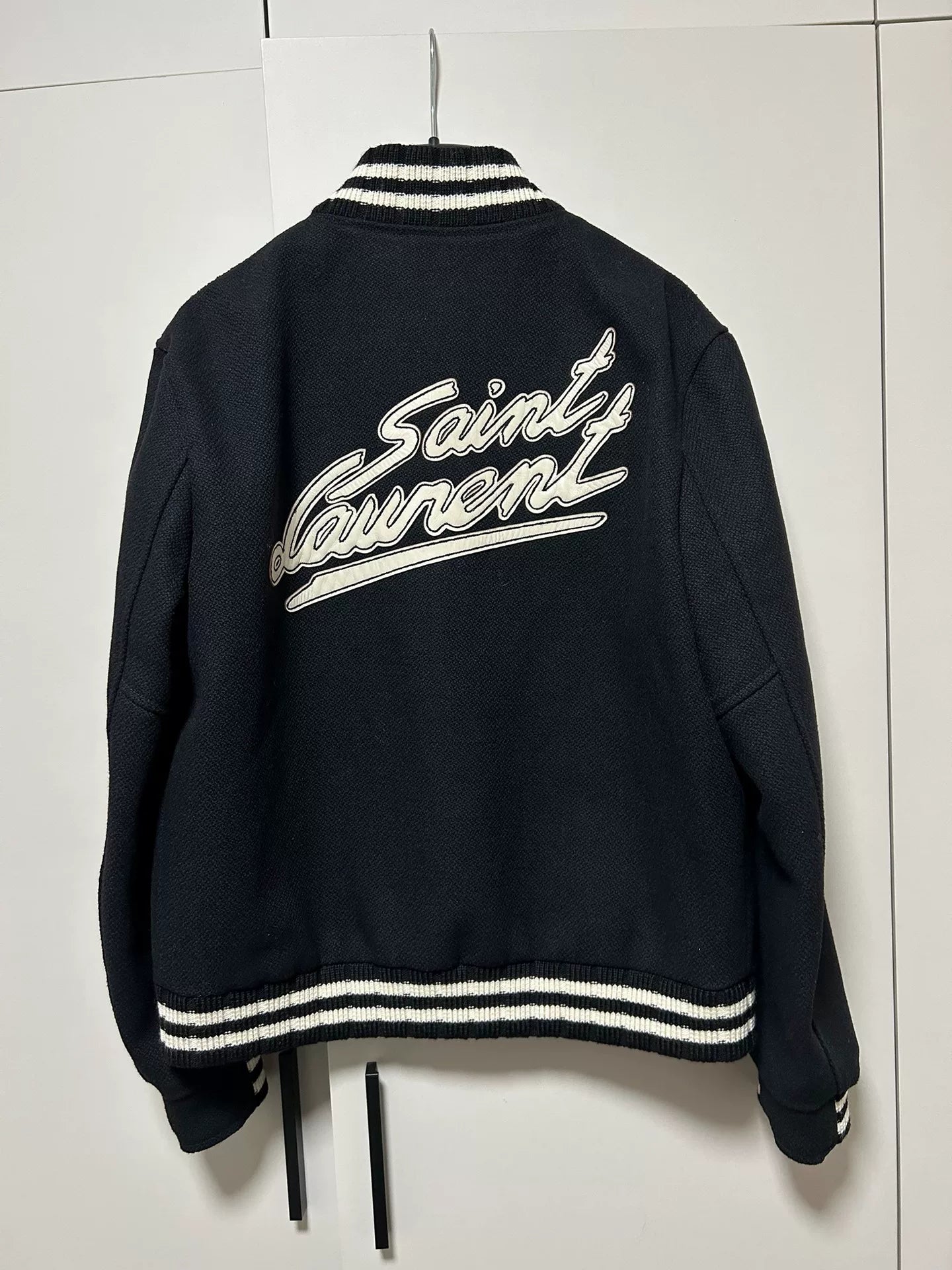 Saint Laurent SLP 22FW Embroidered Baseball Jacket