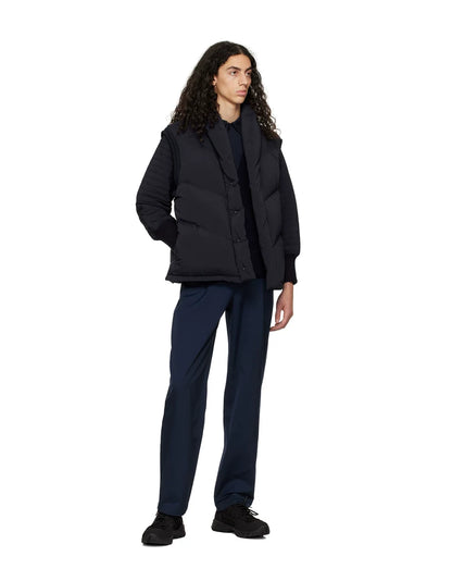 navy alaska down vest for winter