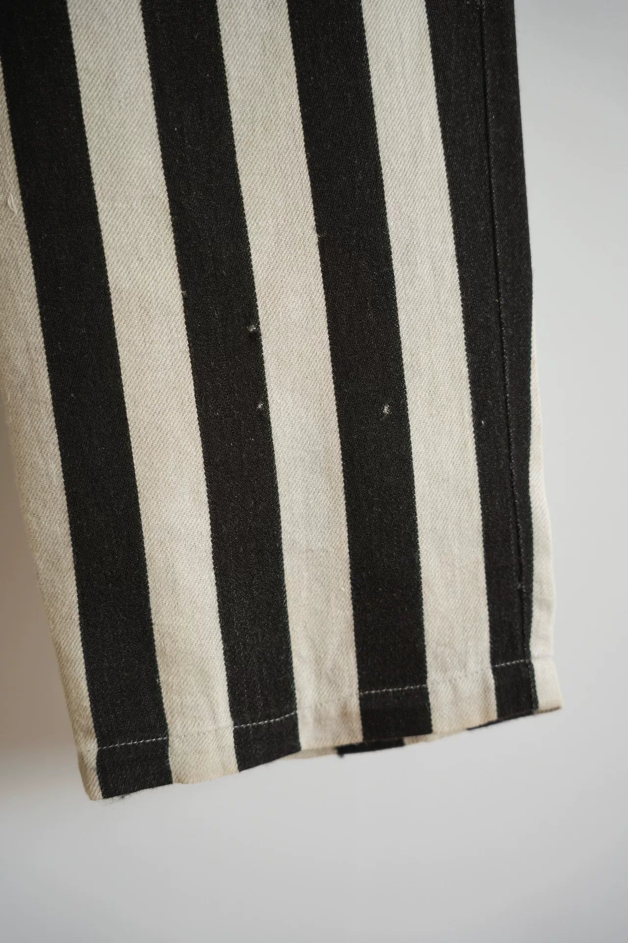 yohji yamamoto striped baseball pants