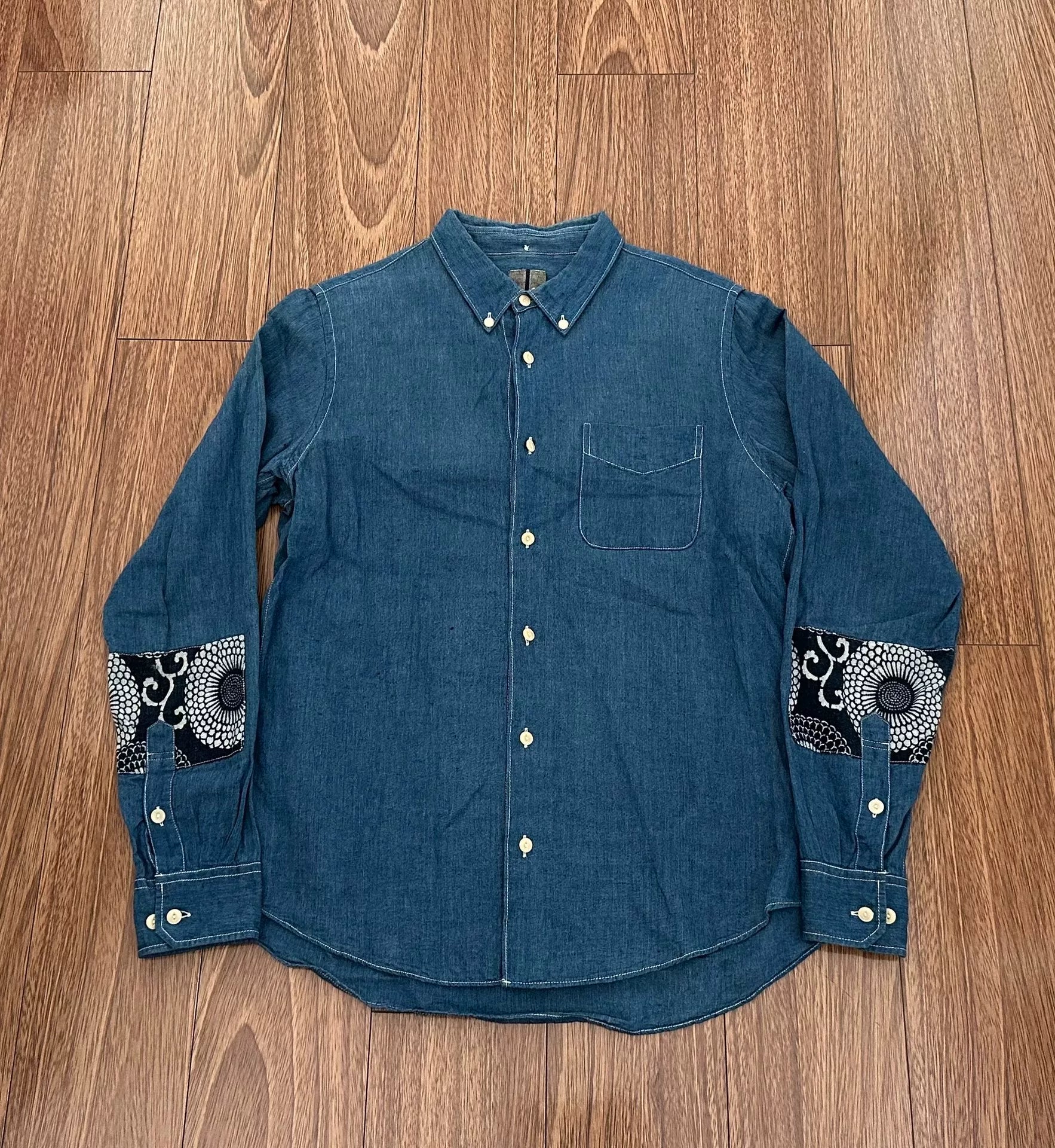 visvim lungta long sleeve patch shirt