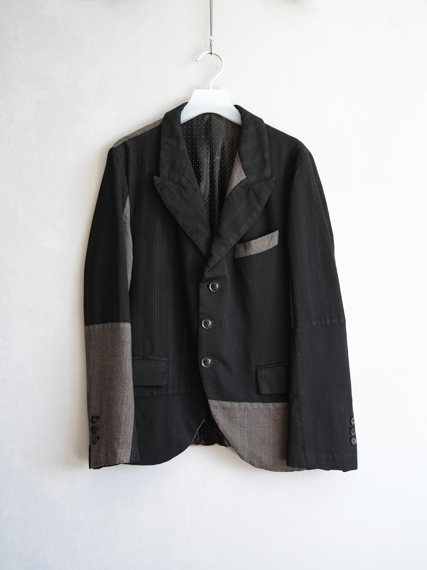 camouflage patterned wool blazer