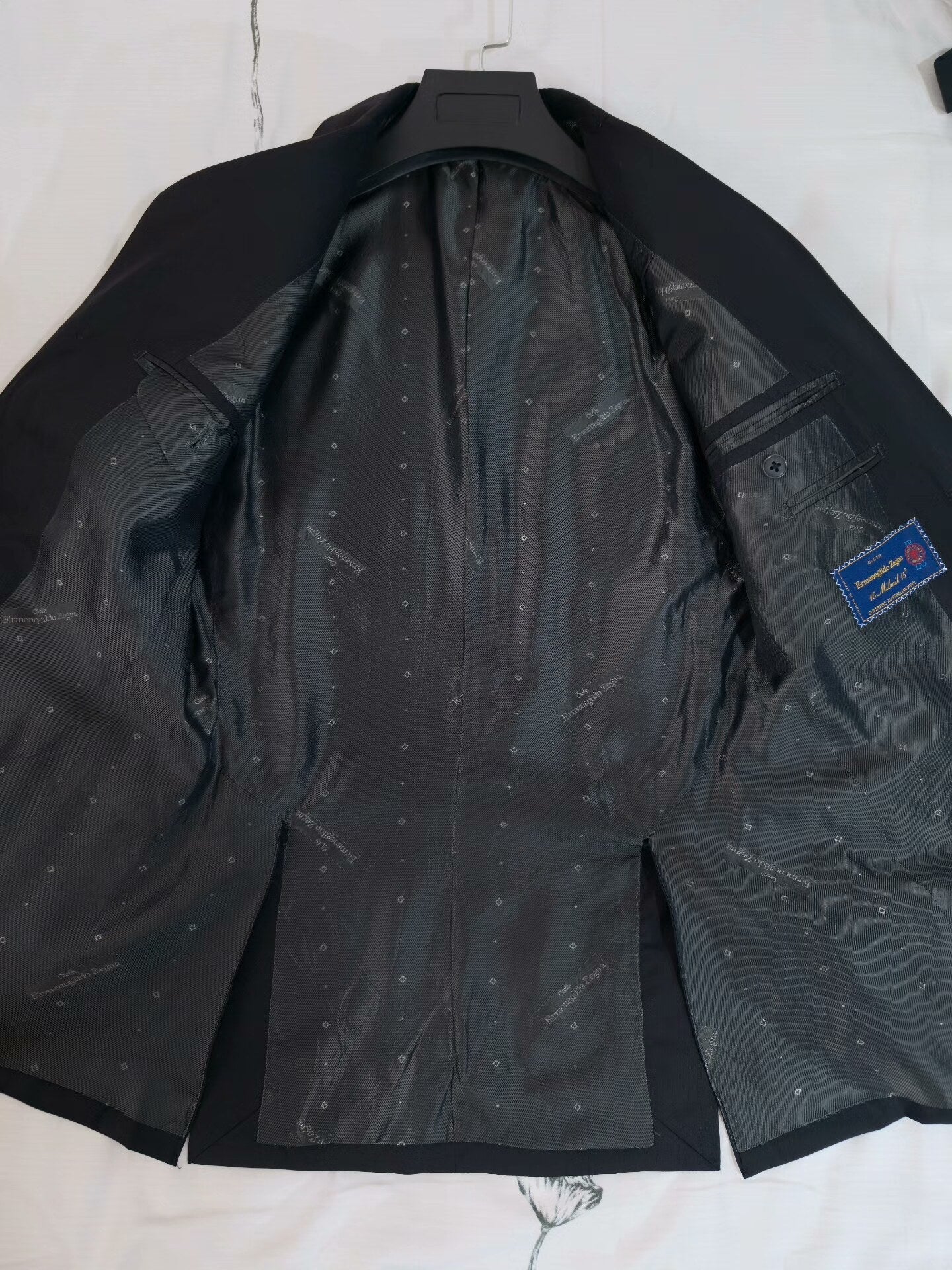 Zegna Black Wool Custom Suit