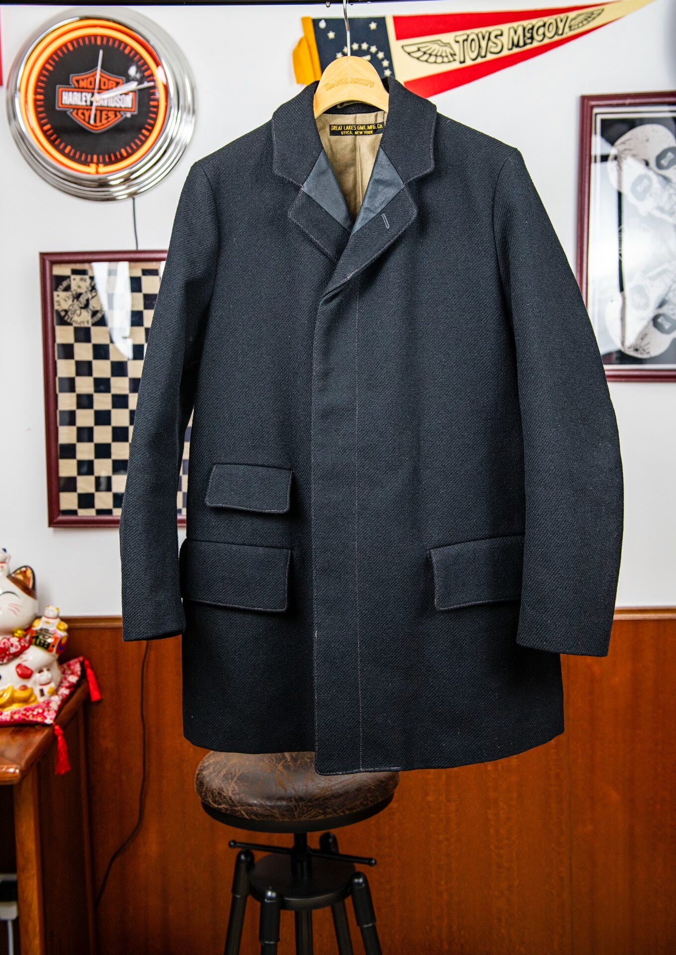 Freewheelers Langley Wool Engineer Coat
