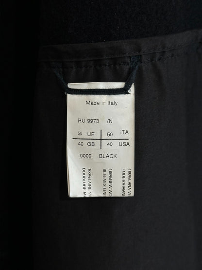 Rick Owens Wool Tweed Cloak Coat