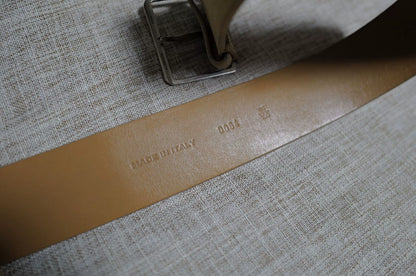 Dior Homme Suede Belt with Silver Buckle