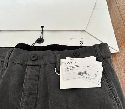 visvim black alper pants for casual wear