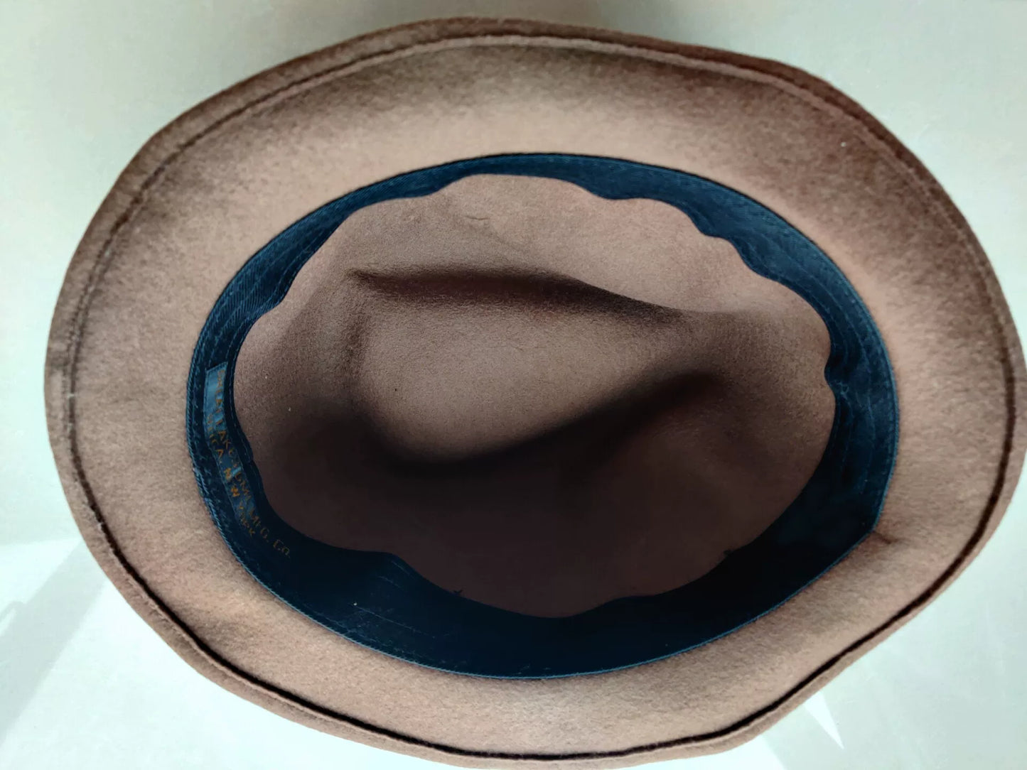 freewheelers brown fedora hat with black band