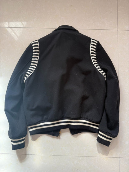 Saint Laurent Black White Striped Jacket