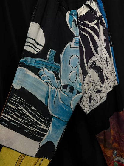 yohji yamamoto wide-leg pants tribute artwork