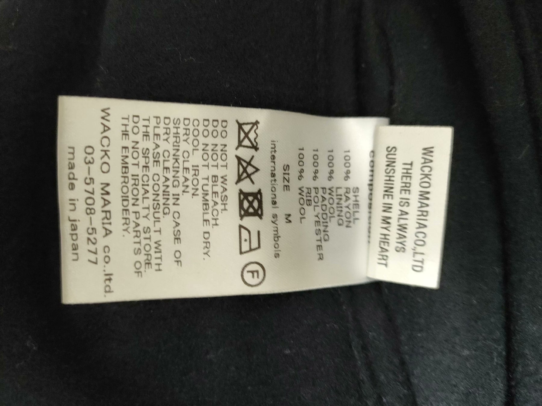 Wacko Maria Hainsworth Cashmere Classic Jacket