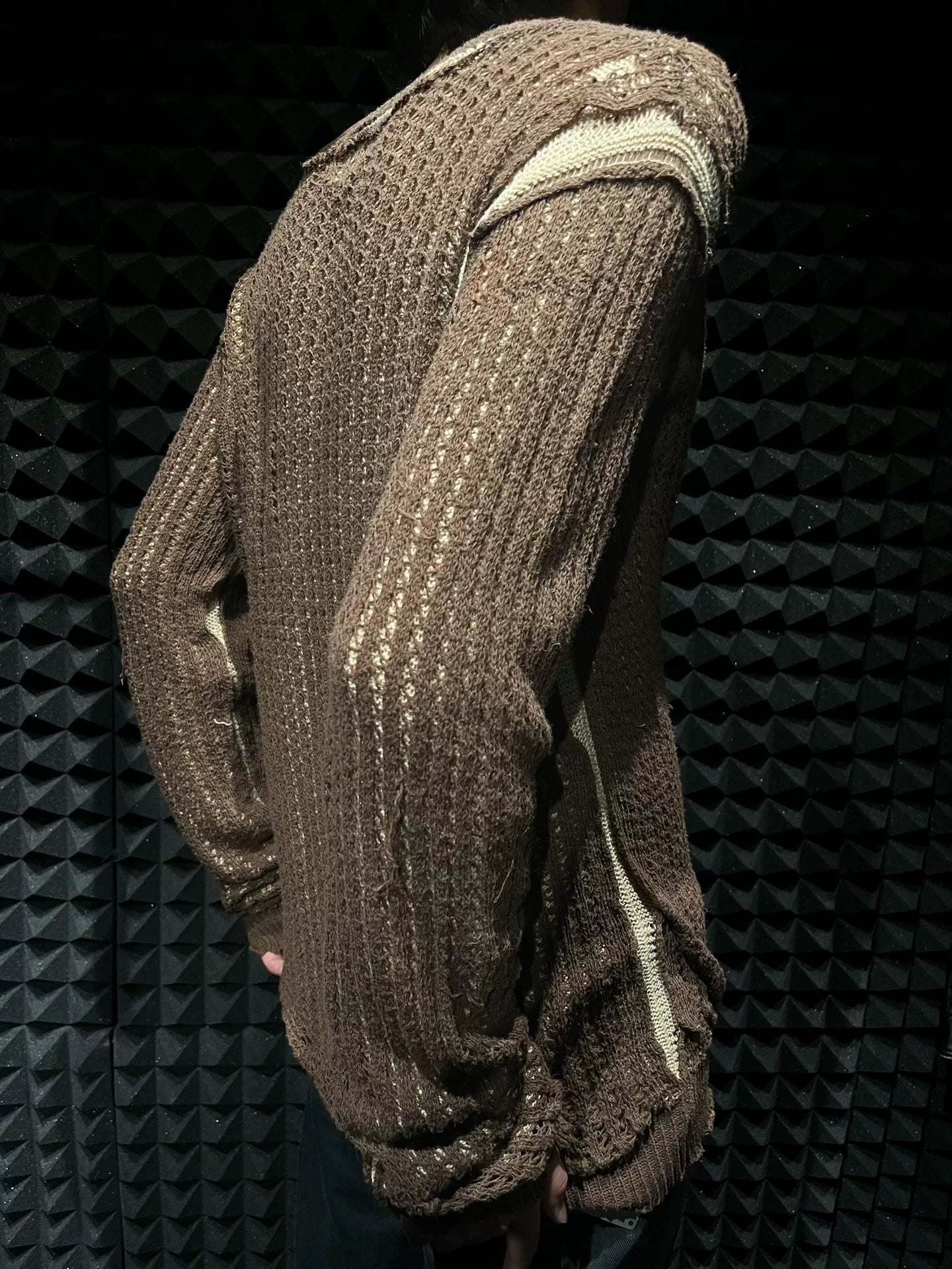 double-layer knitted sweater from number nine