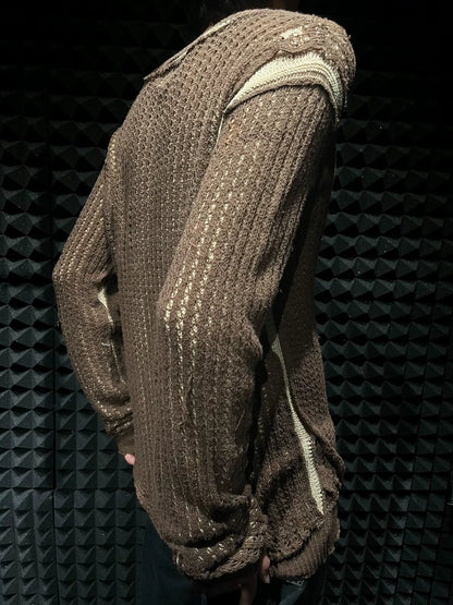 double-layer knitted sweater from number nine