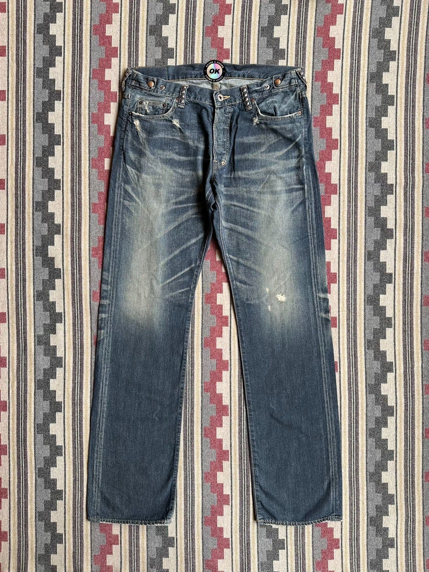 Prps Heavy Washed Distressed Jeans